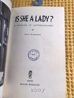 Very Rare First Edition Hb, Nina Hamnett, Is She A Lady 1955
