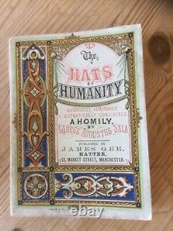 Very Rare First Edition The Hats Of Humanity George Augustus Sala 1868