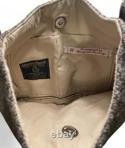 Very Rare Harris Tweed Centenary Label Bag Limited Edition Made In Scotland