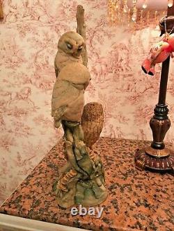 Very Rare Large Ltd Edition 1987 Teviotdale Edlmann Owl With Owlets 14.5 Box