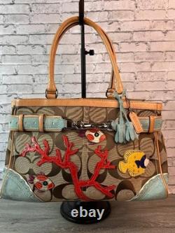 Very Rare Limited Edition Coach 1490 Signature Fish Hamilton bag