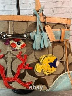 Very Rare Limited Edition Coach 1490 Signature Fish Hamilton bag