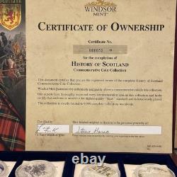 Very Rare Limited Edition History Of Scotland 12 Commemorative Coin Collection