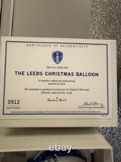 Very Rare Limited Edition Leeds United Xmas Balloon Ornament New Boxed