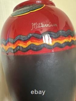 Very Rare Limited Edition Of 2000 Poole Studio Collection'Millennium Vase