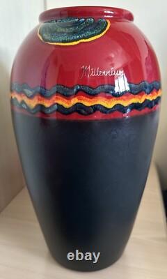 Very Rare Limited Edition Of 2000 Poole Studio Collection'Millennium Vase