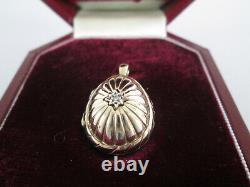 Very Rare Limited Edition Sarah Faberge Gold Pt Silver Egg Diamond Pendant Pearl