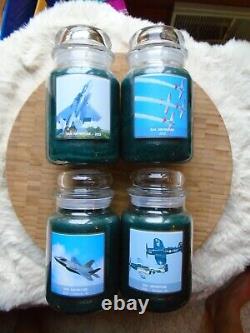 Very Rare Limited Edition Yankee Candle Set of 4 EAA Oshkosh 2022 Airventure