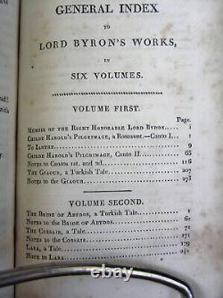 Very Rare Lord Byron's Works. 1819. 6 Volumes. Early Edition