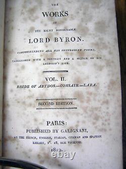 Very Rare Lord Byron's Works. 1819. 6 Volumes. Early Edition