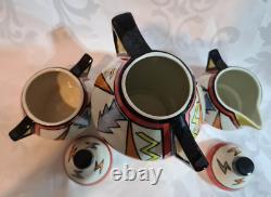 Very Rare Lorna Bailey Tempest Tea set LIMITED EDITION 108/350 signed in black