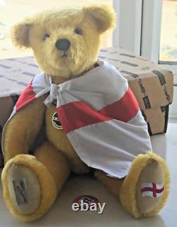 Very Rare Ltd Edition Dean's Bear Golden Balls, England David Beckham Tribute