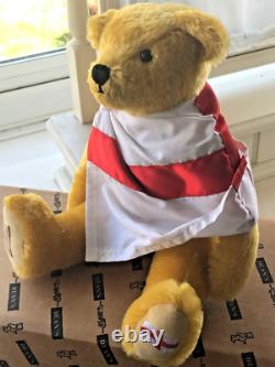 Very Rare Ltd Edition Dean's Bear Golden Balls, England David Beckham Tribute