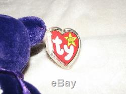 Very Rare MWMT 1st Edition Ty Princess Diana Beanie Baby No Number No space