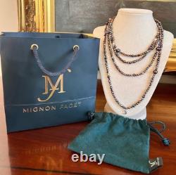 Very Rare Mignon Faget Limited Edition Twilight Freshwater Pearl Necklace 72 in