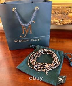 Very Rare Mignon Faget Limited Edition Twilight Freshwater Pearl Necklace 72 in