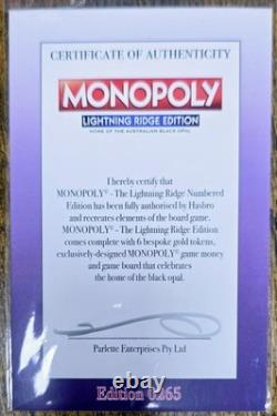 Very Rare Monopoly Australian Limited Edition Lightning Ridge Opal Hunters
