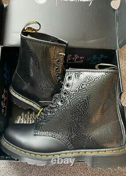 Very Rare NEW 2021 Limited Edition Dr Doc Martens x Keith Haring Boots 1460