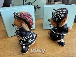 Very Rare Pendelfin Pearly King Arthur And Pearly Queen Pauline Limited Edition