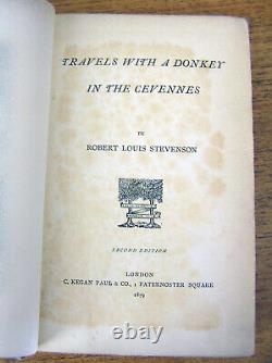 Very Rare. Robert Louis Stevenson. Travels With A Donkey. 1879. 2nd Edition