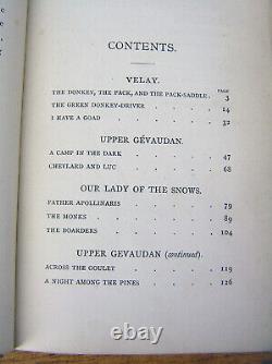 Very Rare. Robert Louis Stevenson. Travels With A Donkey. 1879. 2nd Edition