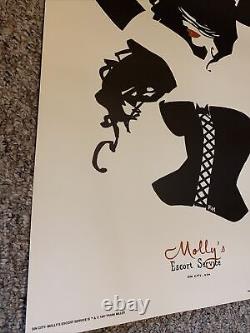 Very Rare Sin City Molly's Escort Service Poster 1997 Frank Miller 1000 Editions