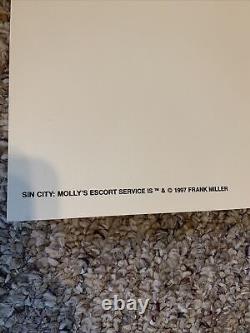 Very Rare Sin City Molly's Escort Service Poster 1997 Frank Miller 1000 Editions