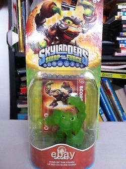 Very Rare Skylanders Translucent Clear Green Scorp Variant VHTF