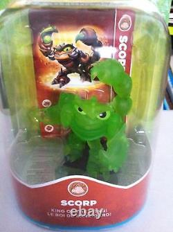 Very Rare Skylanders Translucent Clear Green Scorp Variant VHTF