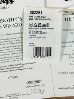 Very Rare Steiff Wizard Of Oz Toto Limited Edition 896