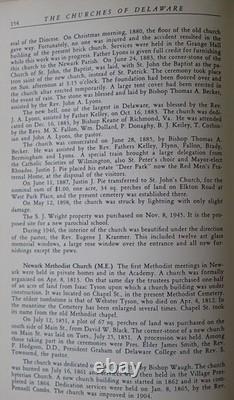 Very Rare The Churches Of Delaware A History By Frank Zebley Hb 1st Edition 1947