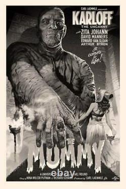 Very Rare The Mummy Variant Mondo Screen Print by Stan & Vince Edition of 200