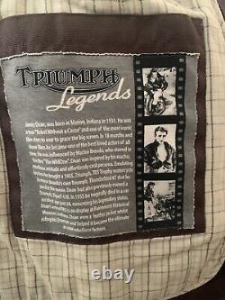 Very Rare Triumph Legends James Dean Special Edition leather motorcycle jacket