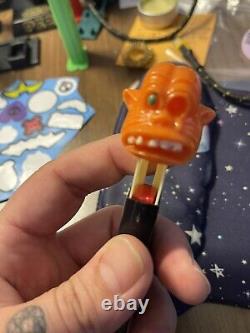 Very Rare USA Variant Vintage No Feet Halloween One-Eyed-Monster Pez Dispenser