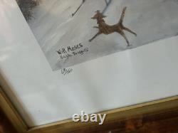 Very Rare! Will Moses Christmas Carols Framed Signed with COA Limited Edition