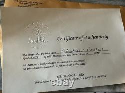 Very Rare! Will Moses Christmas Carols Framed Signed with COA Limited Edition