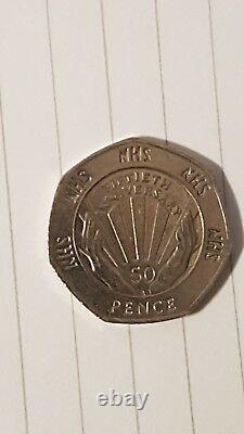 Very Rare and special 50p coin NHS 50th anniversary 1998 edition Rare colectable