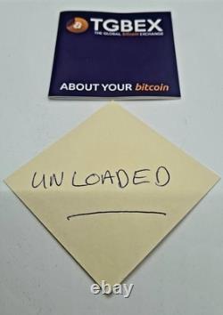 Very Rare collectors UNLOADED physical 5 Bitcoin ltd edition #65 TGBEX