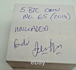 Very Rare collectors UNLOADED physical 5 Bitcoin ltd edition #65 TGBEX