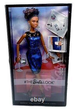 Very rare Barbie The Look navy sequin dress collector edition New