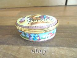 Very rare Halcyon Days enamel music box OKLAHOMA ltd edition