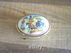 Very rare Halcyon Days enamel music box OKLAHOMA ltd edition