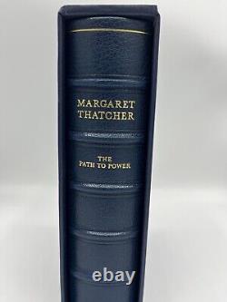 Very rare Margaret Thatcher Signed Path to Power Book Deluxe Edition Numbered