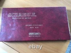 Very rare Scrabble Collectors Spear's Centenary 1878-1978 Presentation Edition