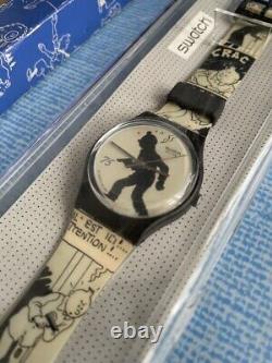 Very rare Tintin Watch Swatch 75th Anniversary Limited Edition 2003