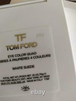 Very rare Tom Ford Whie Suede eye color quad 4 colours elegant Limited edition