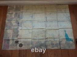 Very rare U. S. A. F Iraq / Syria Indestructible Evasion Chart 1st Edition 1990