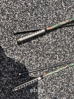 Very rare limited edition Shimano tribal xtr-a carp rods x2 with original bags