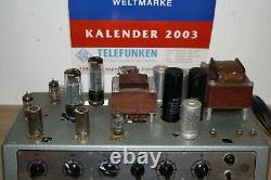 Very rare version TELEFUNKEN V ELA 306 / 1 TUBE AMPLFIER with 2 x EL 34