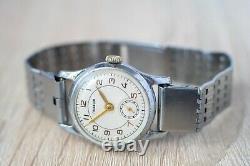 Very rare vintage mechanical watch PBEDA ZIM early edition serviced, USSR 1950s